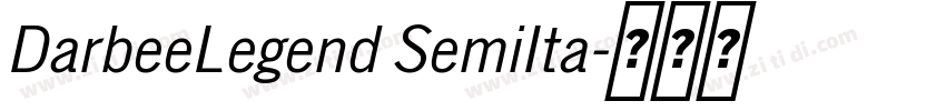 DarbeeLegend SemiIta字体转换